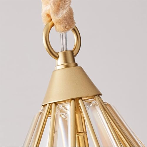Lámpara rústica decorativa para iluminar cenas familiares en la barra de cocina 5