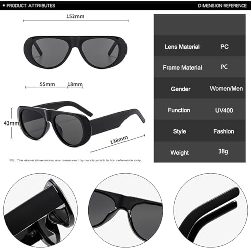 Retro Women Glasses Fashion Candy Color Shades Uv400 Men Wide Legs2