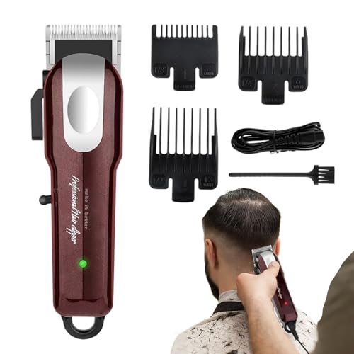 Xummpxuk Recortadora de barba para hombres | Cortador eléctrico recargable por USB de 2000 mAh | Kit de corte de pelo, para recortar cuidado de corte, peluquero, novio, marido, hijo, amigo, perro