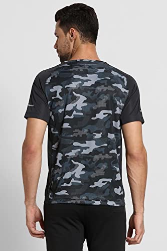 Image of Van Heusen Men Polyester Active Sports Swift Dry Regular Fit T-Shirt - Anti Microbial, Crew Neck