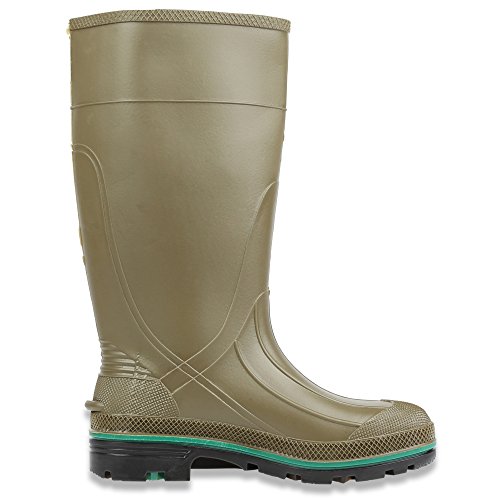 Image of Servus MAX 15 inch PVC Chemical-Resistant Soft Toe Men's Work Boots, Olive, Green & Brown (75120), Size 14