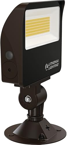 Lithonia Lighting ESXF1 ALO SWW2 KY DDB M2 Luz LED exterior con interruptor, montaje en nudillo o yugo, bronce