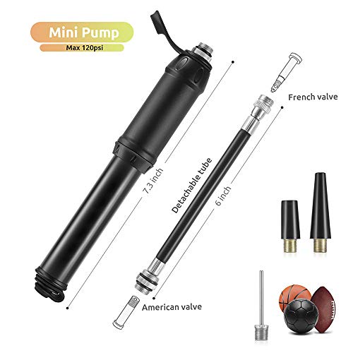 Andoer Kit de ferramentas de reparo de mini bicicletas com bomba kit de ferramentas de reparo de bic