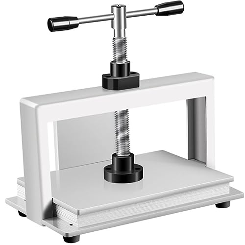 FENGSSLL Prensa de encuadernación A4/A3, Prensa de encuadernación, Prensa de Papel Plano de Alta Resistencia, Presión de 3306 LB (1500 kg), Herramientas Escolares de Oficina para Documentos,A4