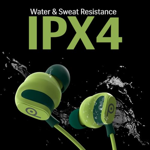 Image of Lava Probuds E1c in Ear Earphone | 12mm Bass Boosted Copper Driver with Pocket Comfy C Type Jack with Wire Protector | Dual Tone Stylish Design | in-Built Mic | IPX4 Water Resistant (Green)