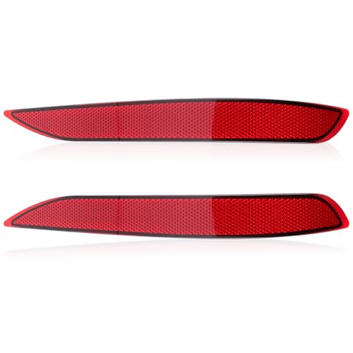 Image of Rear Bumper Reflector Case Driver Left and Passenger Right Side Compatible with Chevrolet Equinox 2018 2019 2020 2021 2022 2023 84150891 84306359 GM1185117 84150890 84306358 GM1184117 16499978