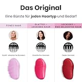Tangle Teezer Original Entwirrungsbürste – Für Nasses & Trockenes Haar – Haarbürste für Alle Haartypen – Zweistufige Borsten Reduzieren Haarbruch & Entfernen Knoten – Rosa Fizz