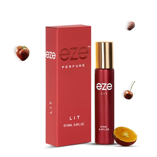 Image of Eze Perfume Elevate Lit Eau De Parfum For Women - 18ml | Long-Lasting Luxury | Raspberry & Sour Cherry Scent | Floral Jasmine & Violet | Warm Musk, Vanilla & Cashmeran Base | Premium Fragrance