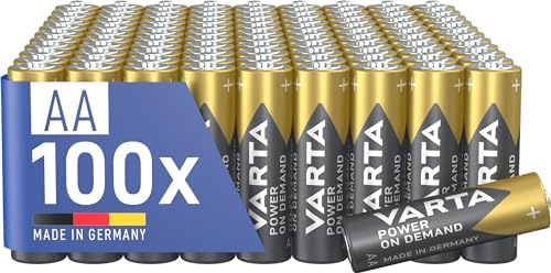 VARTA Baterie Blokowe 9V, opakowanie 4 szt., Power on Demand, Alkaliczne, pakiet do przechowywania, inteligentne, elastyczne, wydajne, do czujek dymu, czujek pożarowych [Wyłącznie w Amazon]