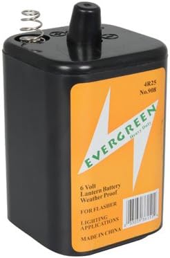 6 Volt Zinc Chloride Lantern Battery - 7400mAh