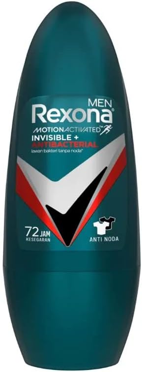 Мужской дезодорант Rexona, Усовершенствованная версия, 1,6 жидких унций (45 мл), невидимый + антибактериальный, фото 8
