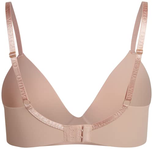 Vince Camuto Women's Bra - 2 Pack Lightweight Molded Microfiber Spacer Bra (B Cup/C Cup), Size 36B, Tan/Black #TOP5