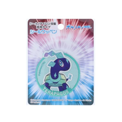 稲垣服飾 ポケットモンスター ポケモン ワッペン 1枚 テラパゴス 縦6cm×横6cmシール・アイロン両用接着 POW007