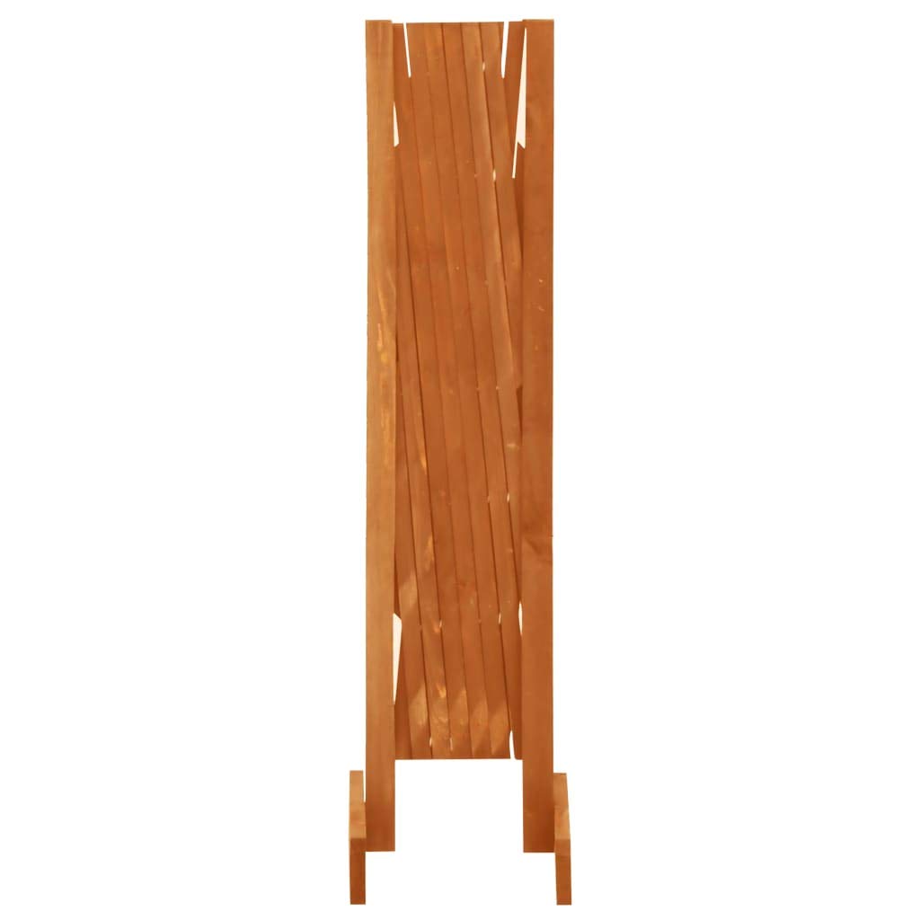 Clôture en treillis de jardin extensible en bois de sapin massif orange 120x90 cm, panneau de séparation et brise-vue pour jardin extérieur, terrasse, balcon, haie et protection