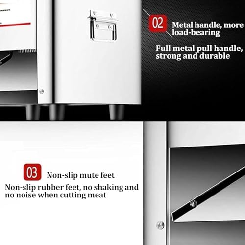 Heavy-Duty Automatic Meat Cutter Machine - Efficient Slicing & Cubing for Restaurants, Stainless Steel Blade, Commercial Food Prep, Easy Operation, High Performance