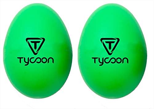 Tycoon Percussion Plastic Egg Shakers - Green