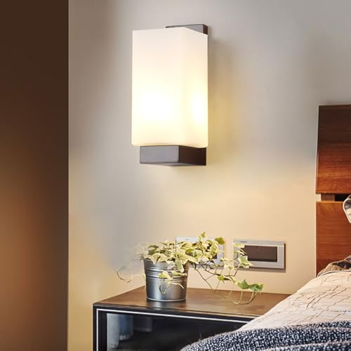 Aplique de pared de estilo chino E27 con pantalla acrílica y estructura rectangular 3