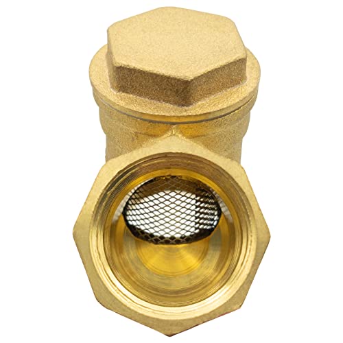 Image of Y Strainer 3 /4 Brass Sediment Filter Attachment Water Filter with 40 Mesh Filter Screen Plastic Inline Hose Filter Twist-On 0.75 Inch DN20 0