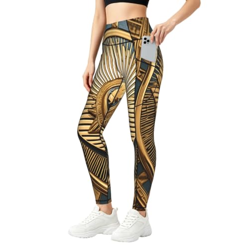 Pantalones de yoga holgados y leggings de descanso de longitud completa con estampado