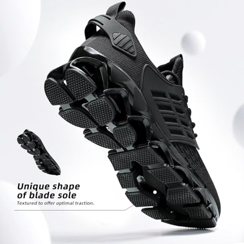 Image of Mens Slip on Walking Running Shoes Blade Tennis Casual Fashion Sneakers Comfort Non Slip Work Sport Athletic Trainer