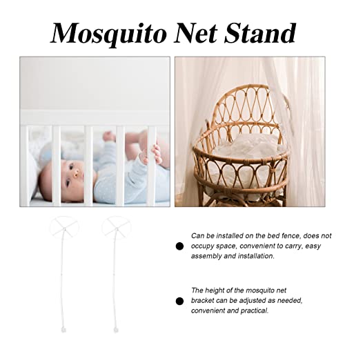 Support de moustiquaire de lit bébé résolvant le voile tombant