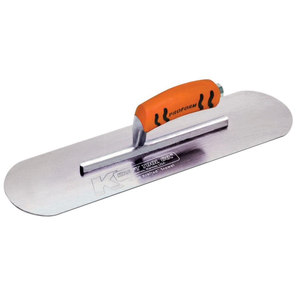 Kraft Tool Co. Multi Kraft Tool Cf330pf Swedish Stainless Steel Pool Trowel With Proform Handle, 16 X 3-Inch