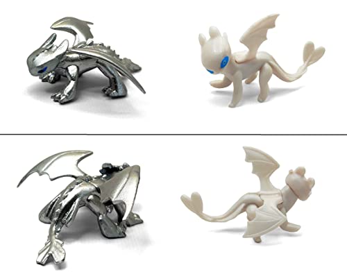 Toysvill Dragons Httyd (Set Of 12 Pcs), Night Fury (Toothless), Action Figures, Cake Toppers Figurines, Toys Gift Figure Toy #TOP4