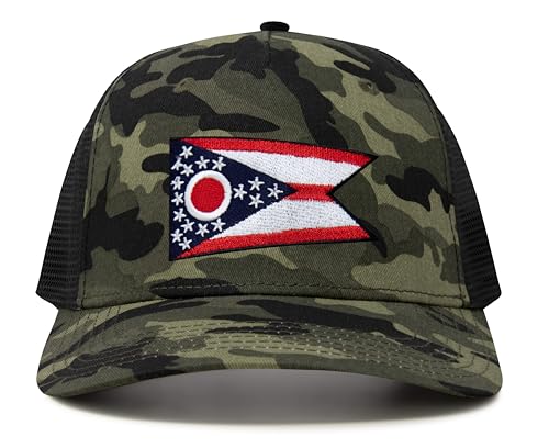 Image of International Tie State Hat for Men and Women, Adjustable Snapback Trucker Baseball Cap with Embroidered Patch