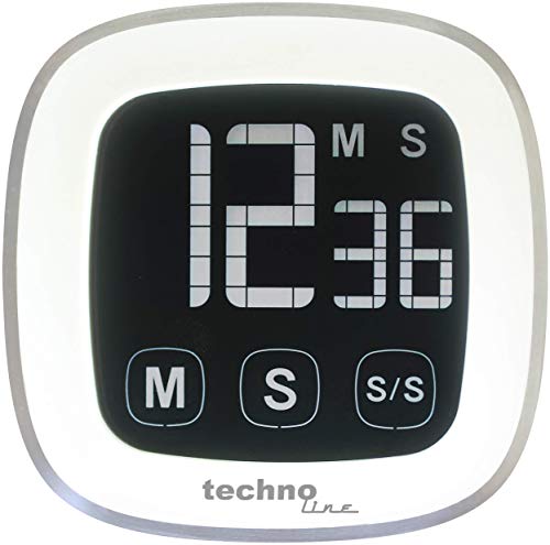 Techno Line KZW Analog Kurzzeitwecker Schwarz – Bis 60 Minuten, Mit Alarm, Für Wand Oder Tisch
