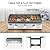 CAMPLUX ENJOY OUTDOOR LIFE Flat Top Grill Griddle,Camplux Propane gas outdoor grill Griddle Cooking Station for Camping,BBQ,Tailgating or Picnicking, Stainless Steel, Silver, Black