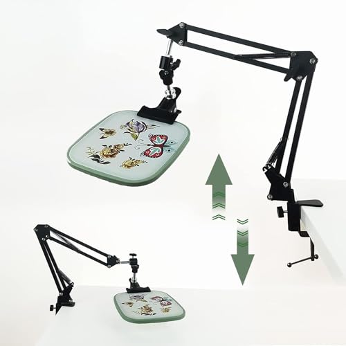 Hand Embroidery Stand Lap,Folding Cross Stitch Stand Clamp, Hand Embroidery Hoop Holder 360 Rotated Embroidery Holder Stand ,Embroidery Hoops Stand Suitable for Embroidery Hoops?Black?