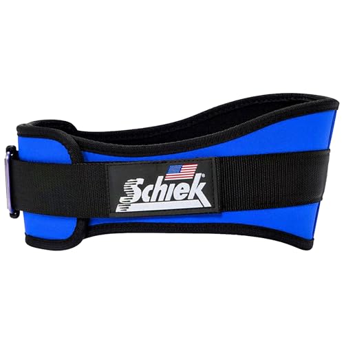 Ceinture Schiek 6 inch Blue L pour vos séances de squat intensives en salle