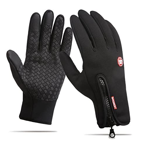 Aoleytech wasserdichte Fahrradhandschuhe,rutschfeste und Stoßdämpfende Vollfinger-Handschuhe Geeignet für Touch-Handys, verschleißfest geeiget Unisex Herren Damen Cover