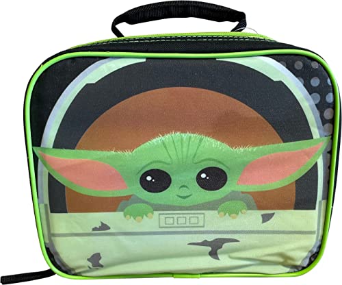 Star Wars The Mandalorian Baby Yoda Insulated Lunch Bag (Black-Green) #TOP13