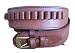 NEW! Brown Deluxe Cartridge Belt SASS Genuine Leather Style 44/45 LC Ammo Loops Western Cowboy Gun Pistol By GUNS4US