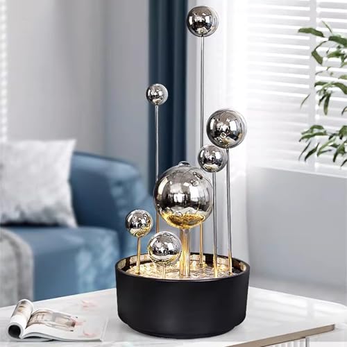 Fuente cascada interior dorada de varios niveles de 151 cm para casa 5