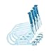 NYKKOLA 8pcs Disposable Safety Sterile Ear Piercing Gun Unit Tool With Ear Stud Asepsis Pierce Kit