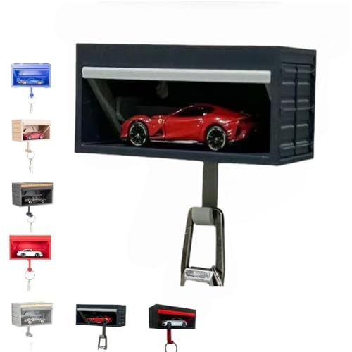 Car Garage Key Holder with Opening Door, Car Key Holder