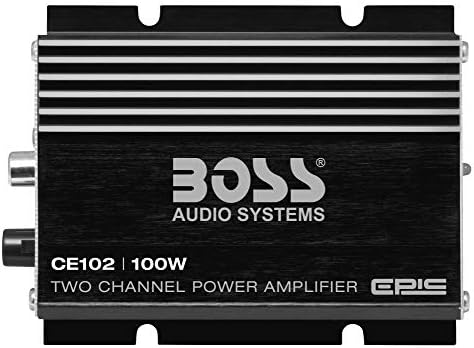 BOSS Audio Systems CE102 2 Channel Car Amplifier, High/Low Pass Crossover