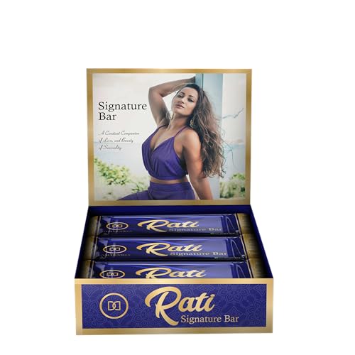 Image of RATI Signature Bar for Women - Instant Energy, Energy Bar, Stamina & Mood Boost | Natural Herb Blend, Antioxidants, Gluten-Free, 7 x 60g Bars