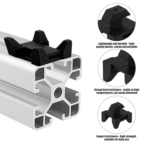 16 Stück Kabelhalter Nutklemmen für Aluprofil 40x40, passend für Europäisches Standardprofil 15,7x7 mm, stabile Drahtklemmen für Aluprofil-Zubehör, ideal für 3D-Drucker, Werkstatt und Haushalt
