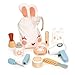 Mentari Makeup Kit for Kids - Engage in Pretend Play and Foster Creativity with Our Solid Wood Bunny-Themed Beauty Salon Set, Perfect for Little Hands and Big Dreams - Age 3Y and Up