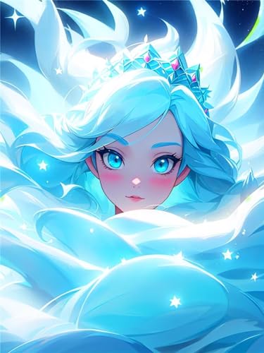 Peinture diamant fille de glace pour illuminer vos murs avec un loisir créatif