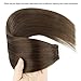 ABH AmazingBeauty Hair Semi-permanent Tape Attached Real Remi Remy Human Hair Extensions Tape in 50g 20pcs Invisible Seamless Reusable Skin Weft Dark Brown Color 2 18 Inch