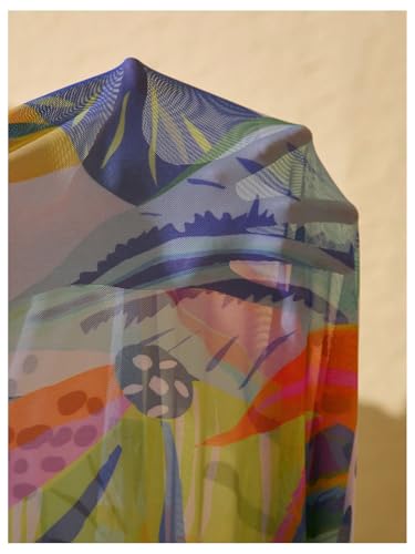 Women's Plus Size Tropical Wrap Beach Skirts Sheer Mesh Knot Side Maxi Bathing Suit Cover Up Sarong4