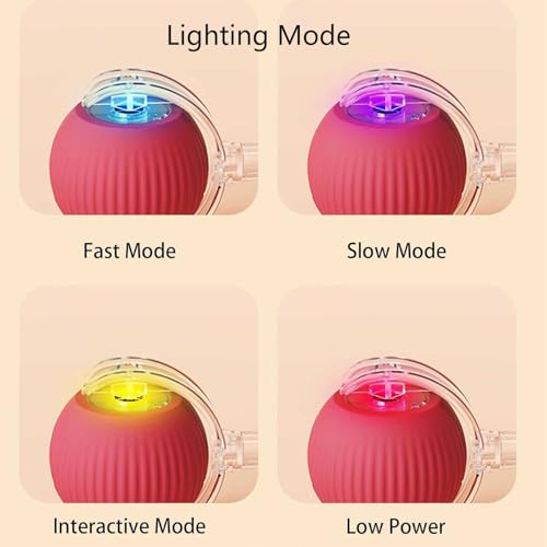 Interactive Rolling Ball, Electric Dog Ball, Self-Rolling Smart Automatic 360° Pet Toys for Dogs & Cats - Image 4