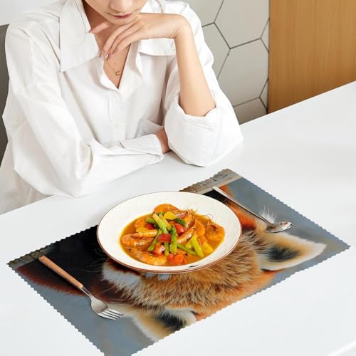 Sets de table panda de table de salle a manger resistant chaleur - 7
