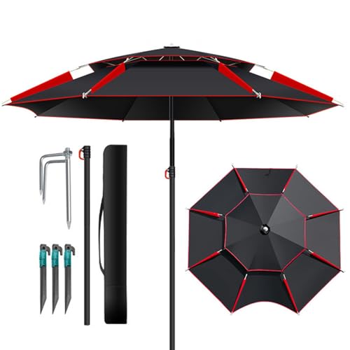 Sombrilla Al aire libre, Sombrilla De Mercado Robusta - Sombrilla Grande Para, Sombrilla De Para Terraza, Patio, Atributo único, Se référer au descriptif