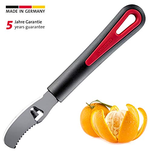Westmark 29342270 Orange Peeler Gallant, 7.5 x 1.1 x 0.8, Black/Silver/Red