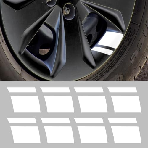 AOWEITOUR 8 PCS Wheel Rim Decal Stripe Car Decal Reflective Car Decal,Size 2.36...